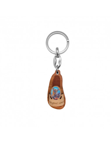 Llavero Madera Olivo Sandalia