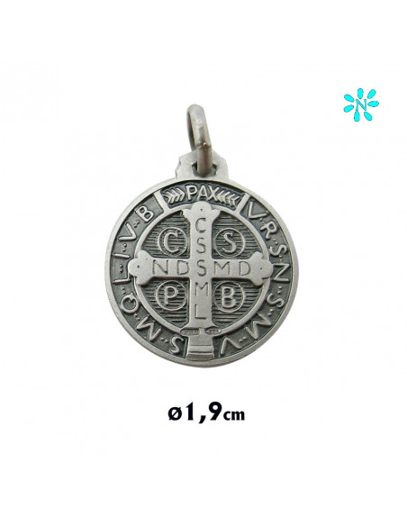 Medalla Plata 18Mm San Benito