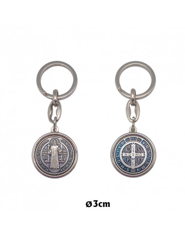 Llavero Metal 5 X 3.5 Cm Cristo Y Paloma