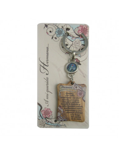 Llavero Decena Madera Clara Con...