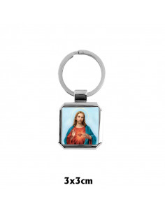 Llavero Acero Cuadrado Con...