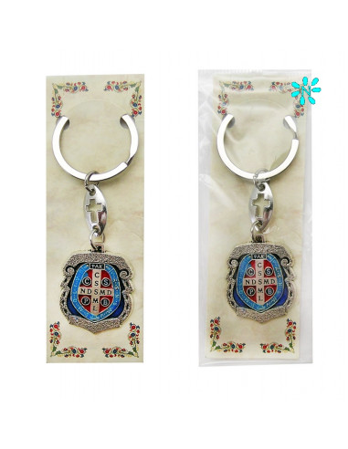 Llavero Metal San Benito Con Esmalte...