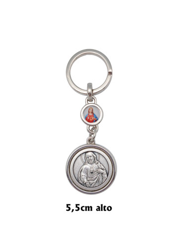Llavero Metal Sagrado Corazon Y...