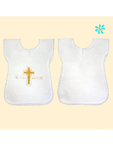 Vestido Bebe Para Bautismo Cruz Bordada