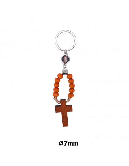 Llavero Madera Olivo Forma Corazon Hija Con Foto Para Personalizar En Blister