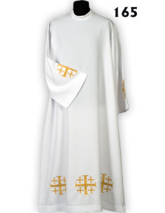 Alba Lisa Bordada 3 Cruces...