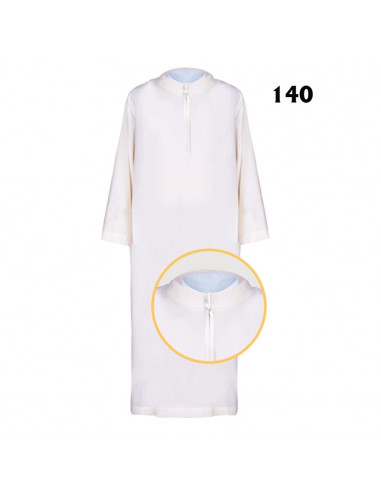 Alba Lisa Blanca Cremallera Delante T-40