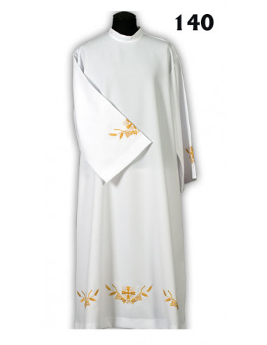 Alba Lisa Bordada Cruz Con Espigas...