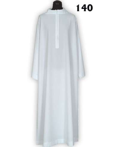 Alba Casulla Lisa Blanca Cremallera...