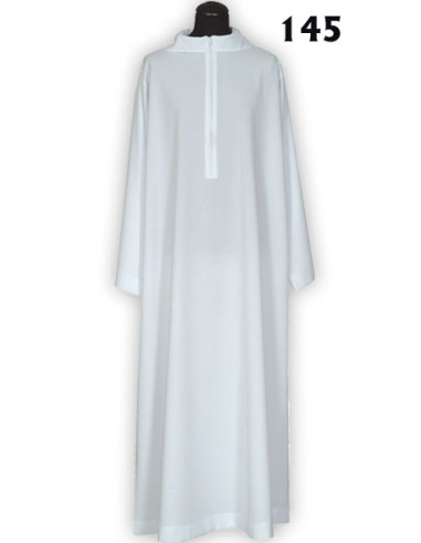 Alba Casulla Lisa Blanca Cremallera...