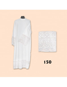 Alba Lisa Bordada Cruz Con...