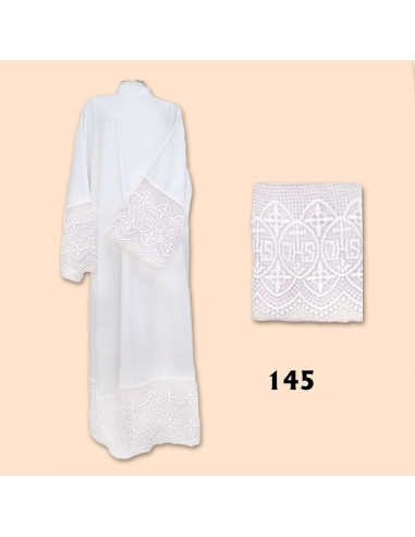 Alba Canonigo Con Puntilla Cruz...