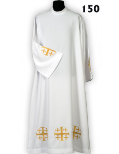 Alba Lisa Bordada 3 Cruces...