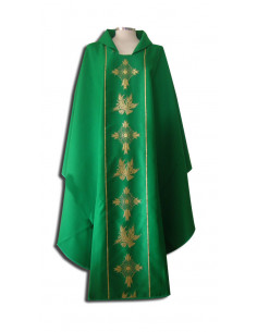 Casulla Estampada Con Galon...