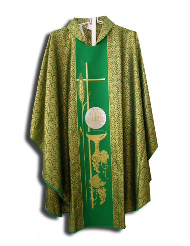 Casulla Estampada Tipo Damasco Con... Casulla Estampada Tipo Damasco Con...