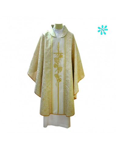 Casulla Estampada Tipo Damasco Con...