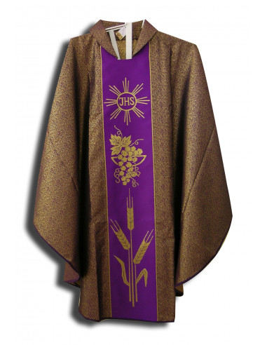 Casulla Estampada Tipo Damasco Con... Casulla Estampada Tipo Damasco Con...