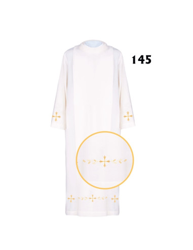 Alba Lisa Blanca Cuello Redondo Con...