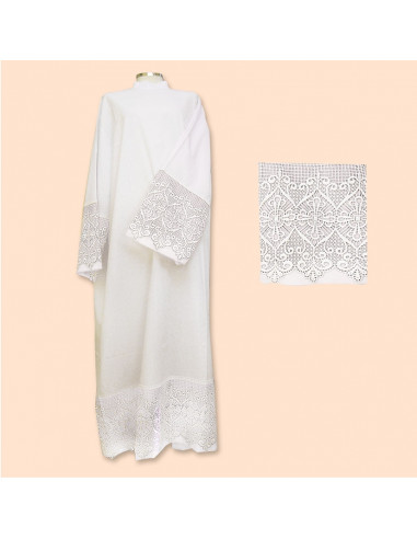 Alba Canonigo Con Puntilla Cruz...