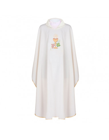 Casulla Bordada Caliz Con Hojas De...