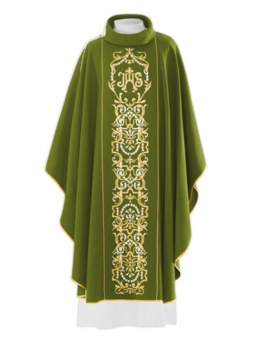 Casulla Bordada Jhs En Roseton...
