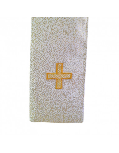 Casulla Bordada Jhs Con Cruz Superior Kor/210 Verde Fin