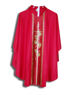 Casulla Estampada Con Galon...