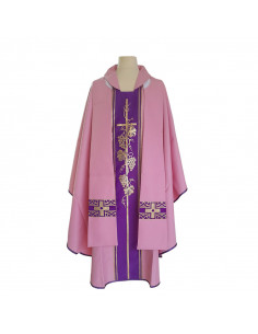 Casulla Estampada Con Galon...