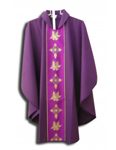 Casulla Estampada Con Galon...