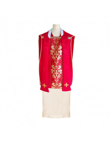 Casulla Tipo Guitarra Estampada Cruz...