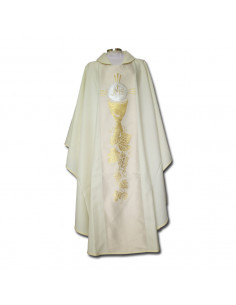 Casulla Estampada Con Galon...