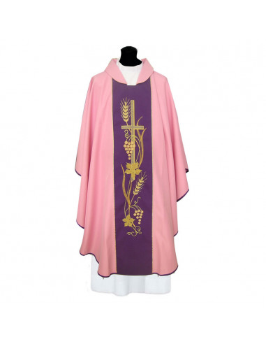 Casulla Bordada Curz Larga Con...