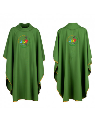 Casulla Bordada 3 Cruces De Flor En...