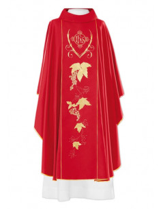 Casulla Bordada Jhs Con...
