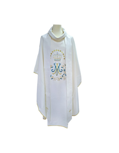 Casulla Bordada Mariana Corona Con...