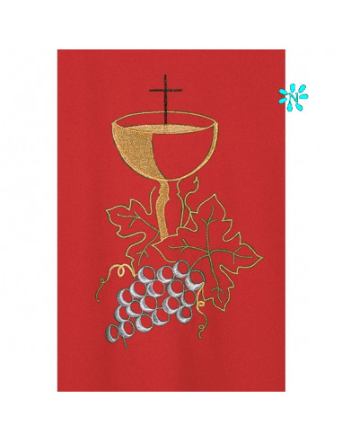 Casulla Bordada Caliz Con Hojas De...