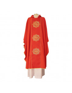 Casulla Bordada Tres Cruces...