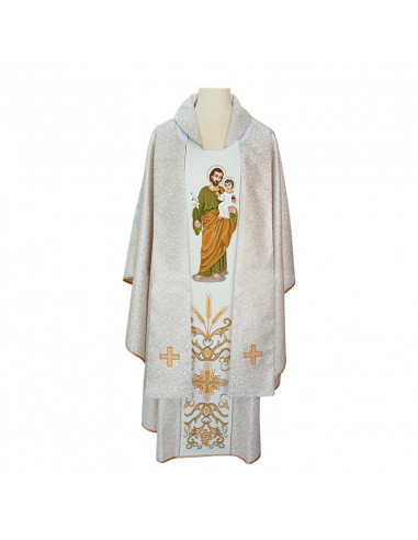 Casulla Bordaba Adamascada San Jose...