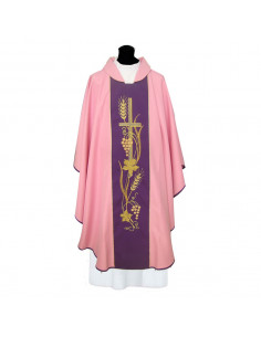 Casulla Bordada Curz Larga...
