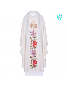 Casulla Bordada Jhs Con...
