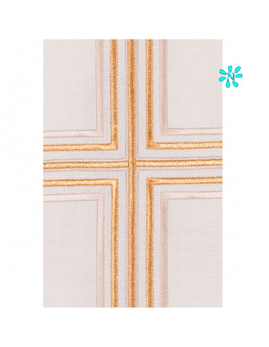 Casulla Adamascada Bordada Jhs Verde