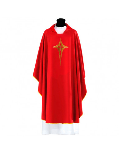 Casulla Bordada Cruz Triangular Con...