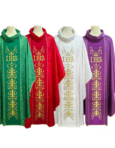 Conjunto 4 Casullas Jhs Con Cruz...