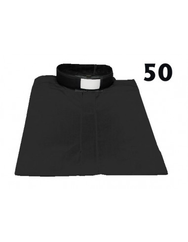 Camisa Sacerdote Negra Mc Talla 50