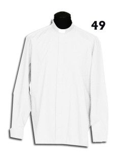 Camisa Sacerdote Blanca Ml...