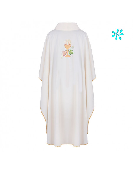 Casulla Espiritu Santo Cuello Redondo Kor/216 Roja Fin