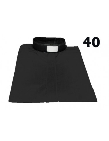 Camisa Sacerdote Negra Mc Talla 40