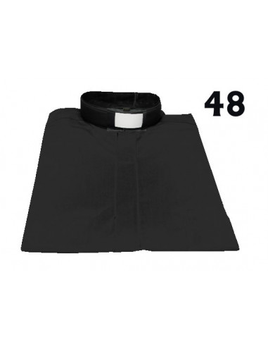 Camisa Sacerdote Negra Mc Talla 48