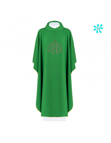 Casulla Bordada Caliz Con Hojas De...