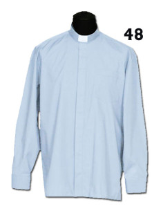 Camisa Sacerdote Celeste Ml...